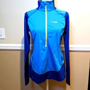 Women's Columbia titanium Omni WIC advanced evaporation long sleeve biking shirt